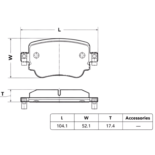 Kit de Pastillas de Freno Traseras - VW Golf 7 / Audi A3 / Škoda Octavia 3 - OEM 5Q0698451L