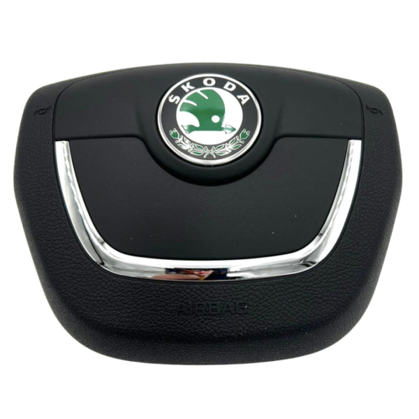 10 Airbag de Volante (Lado Conductor) - Logo Verde - Škoda Octavia / Fabia / Roomster / Superb - OEM 1Z0880201AT