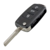 Carcasa de Llave de 3 Botones - VW / Škoda - Estilo Original (Flip Key) -1K0959753