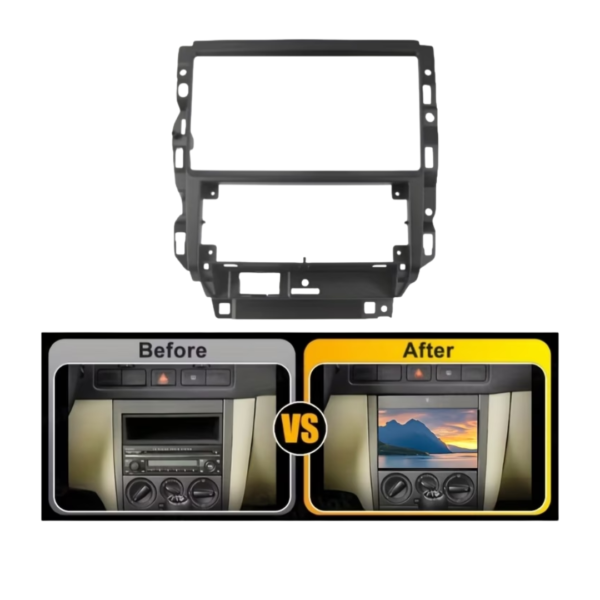 Metrakit Adaptador para Pantalla de 9" - VW Golf Mk4 / Jetta Clásico - Acabado Negro